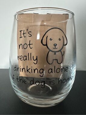 🐶🍷Dog Wine Glass